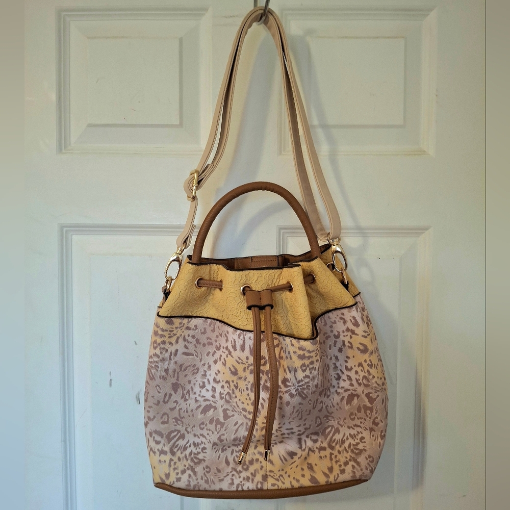 Cato "Mixed Pattern" Drawstring Bucket Bag - image 2